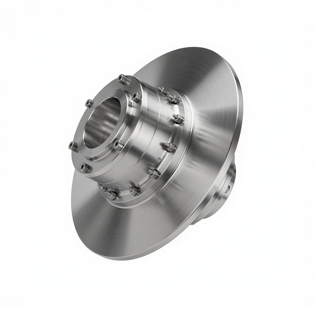 WGP Drum Shape Gear Coupling with Brake Wheel - Side View
