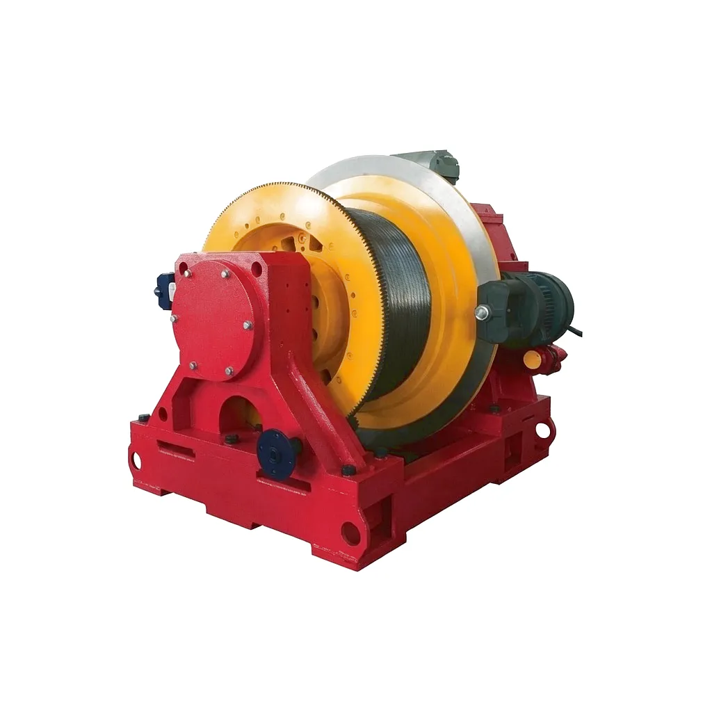 Elevator traction gear coupling installation